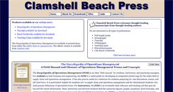 Desktop Screenshot of clamshellbeachpress.com