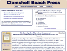 Tablet Screenshot of clamshellbeachpress.com